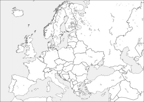 Описание: Контурная карта Зарубежной Европы Diagram | Quizlet